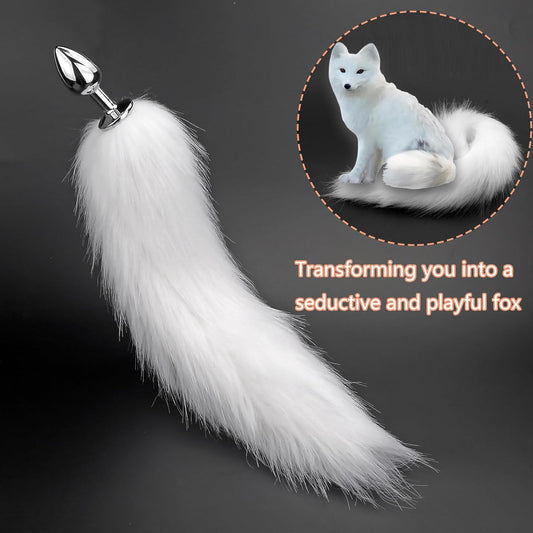 Luxe Fox Tail Stainless Steel Anal Plug - image 0