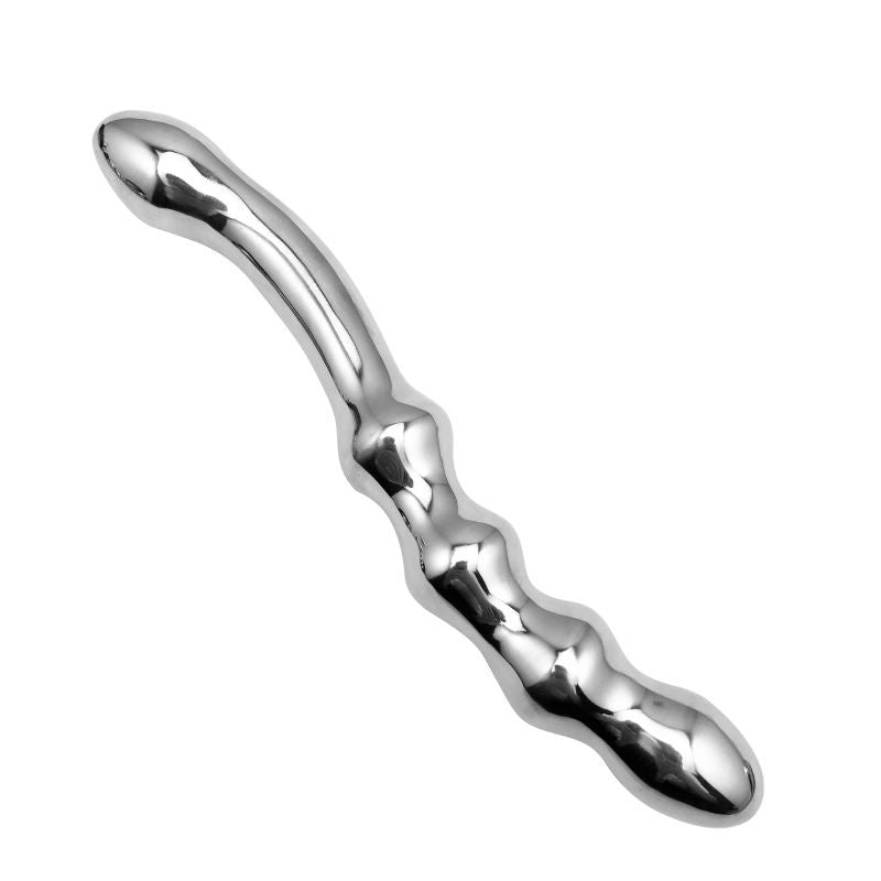 Stainless Steel Double-Ended Dildo – Unisex Anal & Vaginal Pleasure Wand - image 5