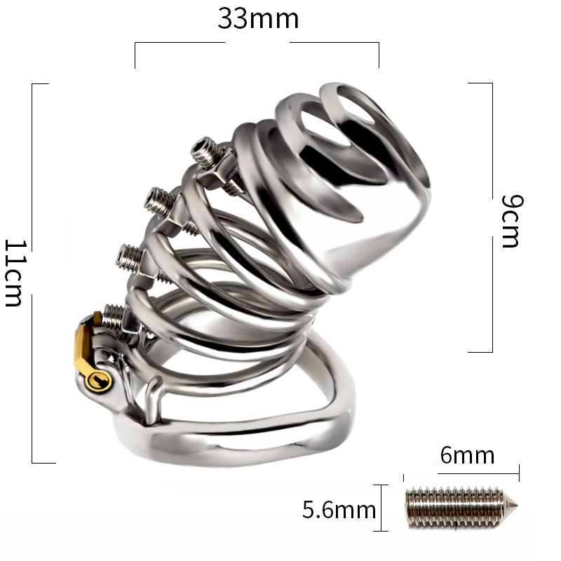 Metal Slave SM Sparse Chastity Cage - image 3