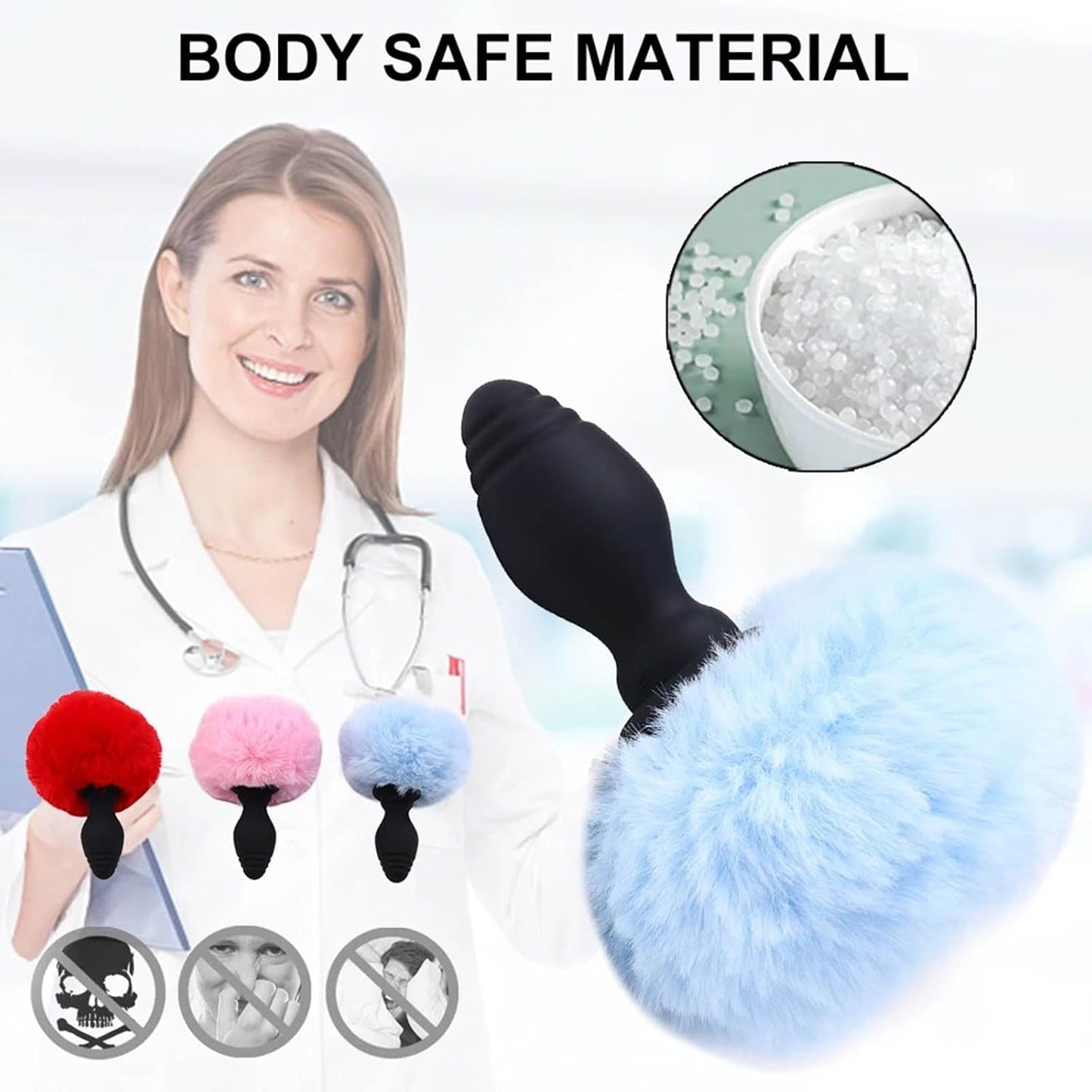 Rabbit Tail Butt Plug Remote Control  - image 2