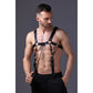 Men's Leather Body Harness Set with Suspenders & Leash – Adjustable BDSM Chest Harness for Roleplay & Fashion Statem - image 1