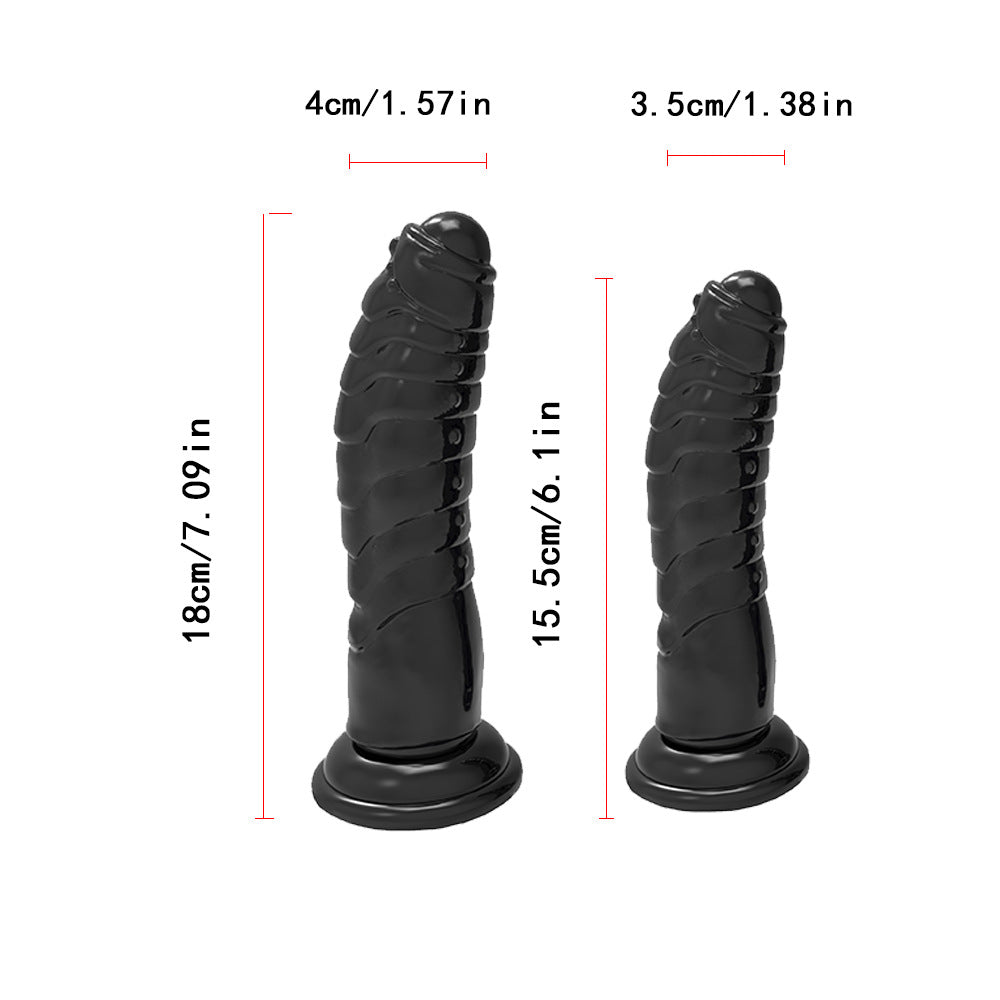 7.09 & 6.1 Dual-Sided Silicone Dildo - image 4