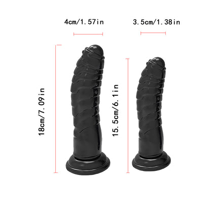 7.09 & 6.1 Dual-Sided Silicone Dildo - image 4