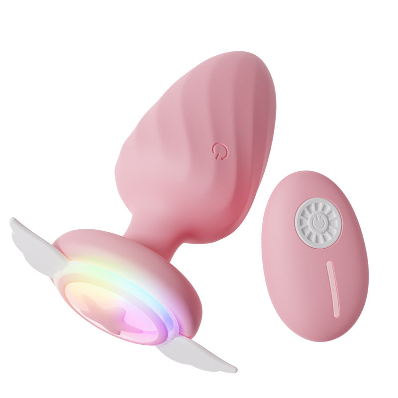 Angel Captain's Shield Light Up Vibrating Anal Butt Plug - Pink - image 8