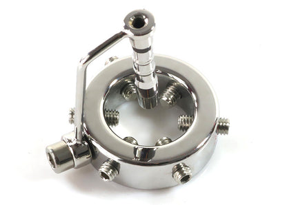 Spike Glans Penis Ring with Urethral Penis Plug - Silver - image 0