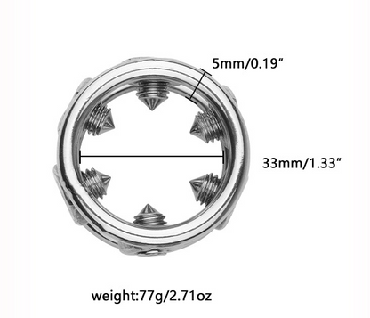 CBT Spiked Glans Ring Cock Ring - image 0