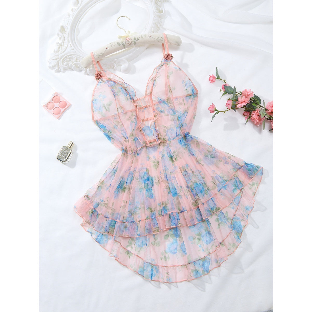 Plus Size Short Sexy Nightdress – Curve-Hugging Sleepwear for Women - image 9