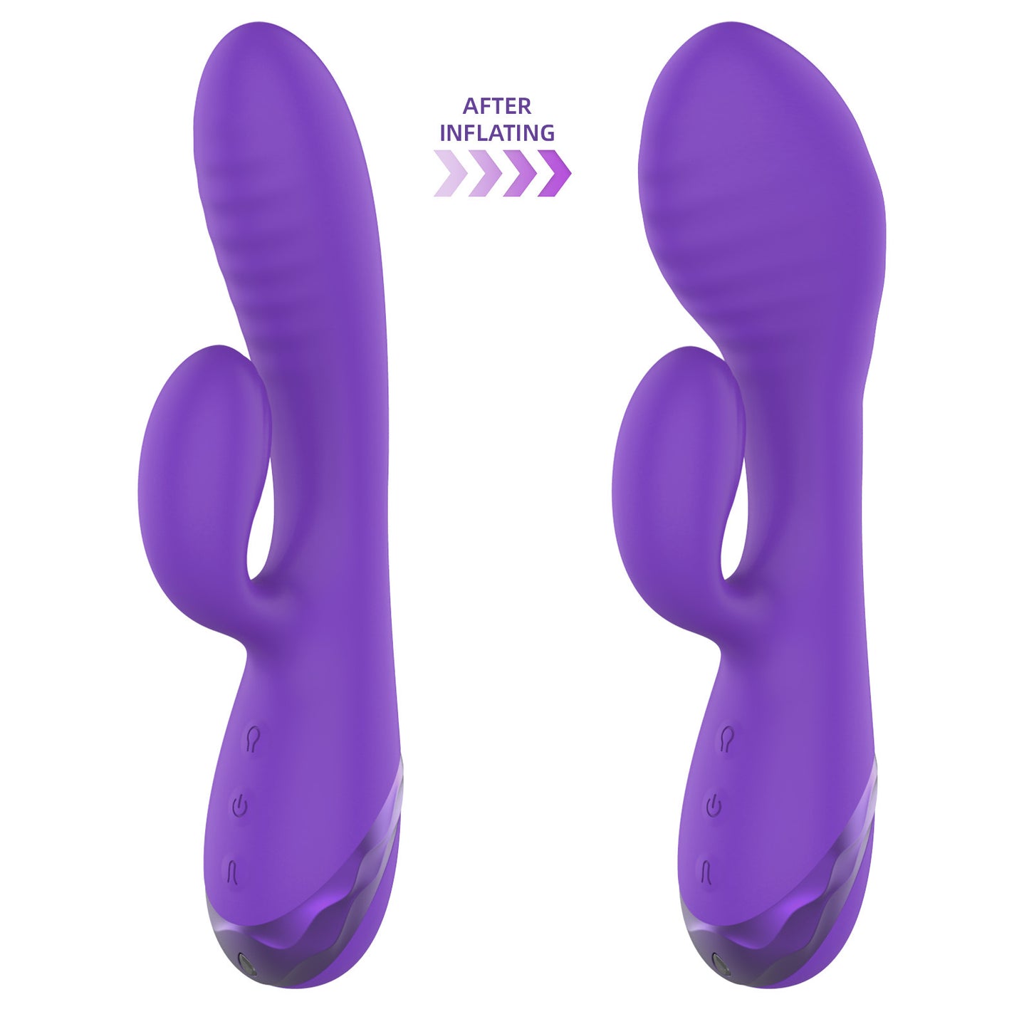 OnyxBloom Smart Pleasure Vibrator Wand - Dark Purple - image 6