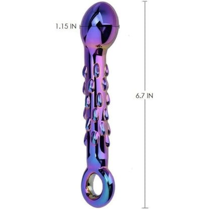 6.7'' Rainbow Glass G-spot Dildo - image 2