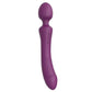 Dual Vibrator Powerful Magic Wand Clitoris Vagina Massager Anal Plug - Purple - image 4