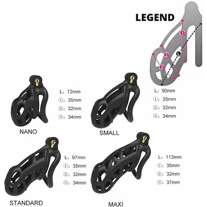 Lightweight Resin Chastity Cage - image 1