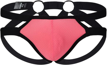 Men's Ventilated Jock Strap - Pink - XL - image 6