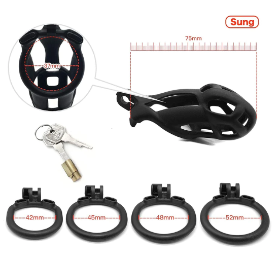 Cobra Male Chastity Cage Device Kit - Sung - image 3