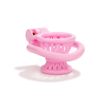 ABS Negative Chastity Cage for Men Lightweight with 4 Rings  - image 3