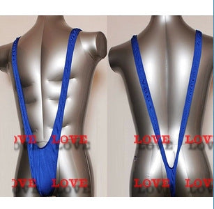 Sexy Men Underwear Bodysuit Slingshot - Blue - one size fits all - image 3