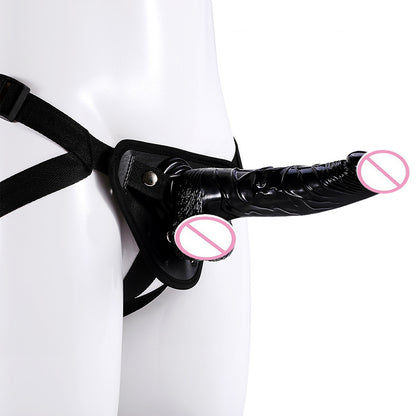 Water-proof Strap-on Dildo - Black - image 7