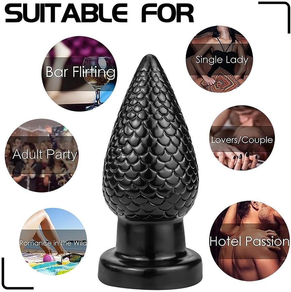 Textured Silicone Butt Plug  - image 4