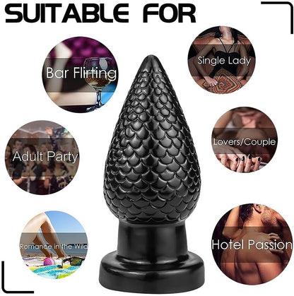 Textured Silicone Butt Plug  - image 4