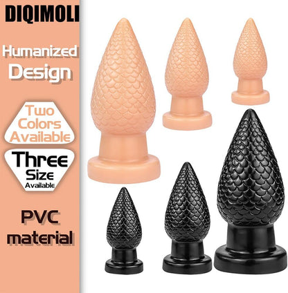 Textured Silicone Butt Plug  - image 3