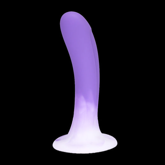 Gradient Carrot Silicone Plug - Purple-White - image 0