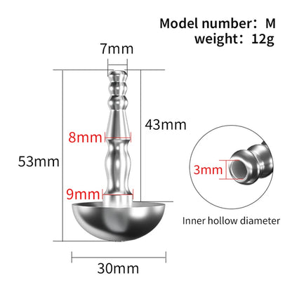 Stainless Steel Hollow Urethral Plug - M - image 4