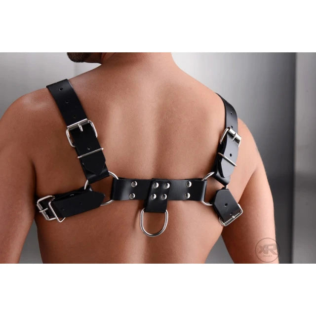 English Bull Dog Leather Chest Harness Sexy Men Lingerie - image 2