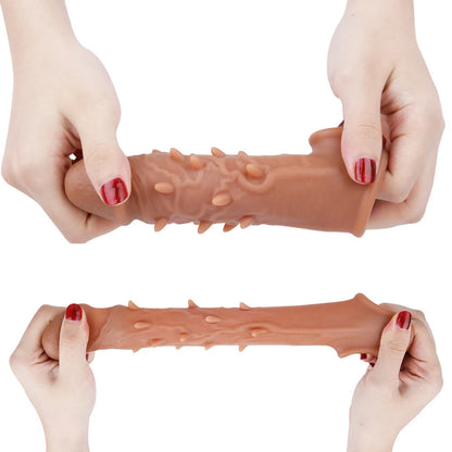 Soft Penis Extender Dick Cover Dildo Enlargement - image 3