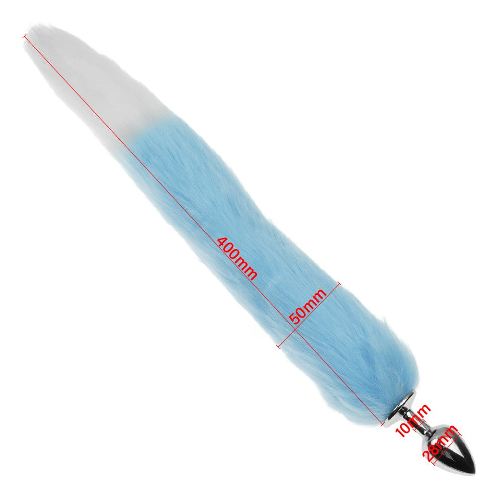 15.75'' Fox Tail Butt Plug – 1.97'' Tail Width, 1.10'' Comfort Fit - image 0