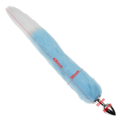 15.75'' Fox Tail Butt Plug – 1.97'' Tail Width, 1.10'' Comfort Fit - image 0