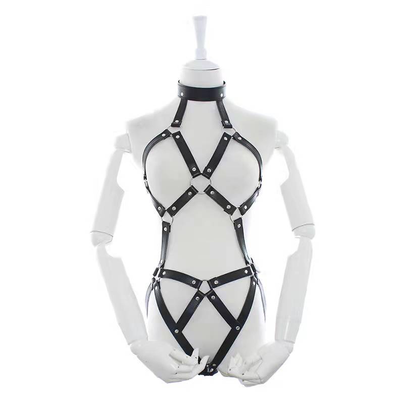 Obsidian Embrace Harness Lingerie for Women - image 0