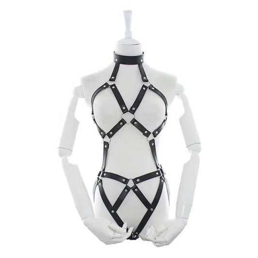 Obsidian Embrace Harness Lingerie for Women - image 0
