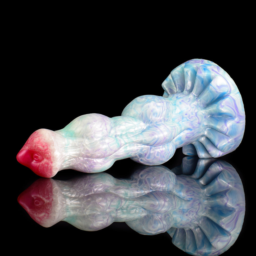 9 Inch Double Knot Dog Dildo Fantasy Silicone Animal Penis - image 1