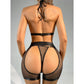 Sexy Fishnet Two Piece Lingerie Set – Backless Halter Top with Bow Tie & Matching Shorts - image 15