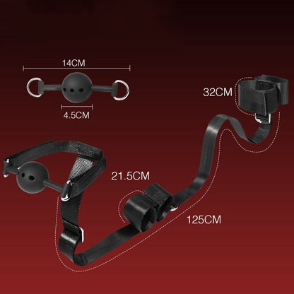 BDSM Restraints Kit Set with Mouth Gag - A - image 2