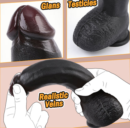 Realistic Silicone Dildo – 3 Sizes for Every Mood (5.9" / 7.8" / 9.8") - image 4