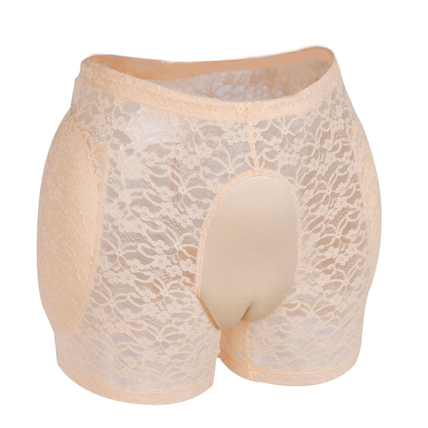Sissy Camel Toe Lace Underwear - Beige - XXL - image 4