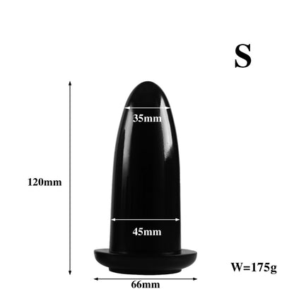 BulletSilk Anal Plug - Black - S - image 2