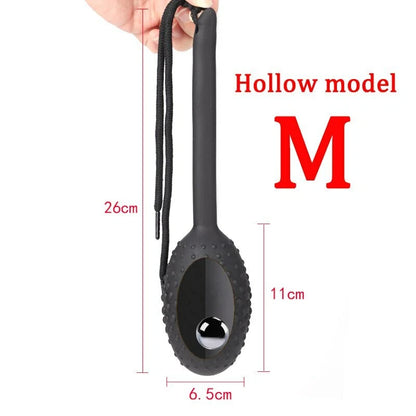Anal Plug With Rolling Ball - M-Black - image 3