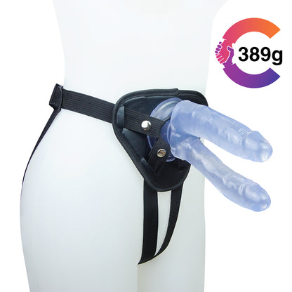 Realistic Suction Cup Dildo – Wearable & Hands-Free - Light Blue - image 16