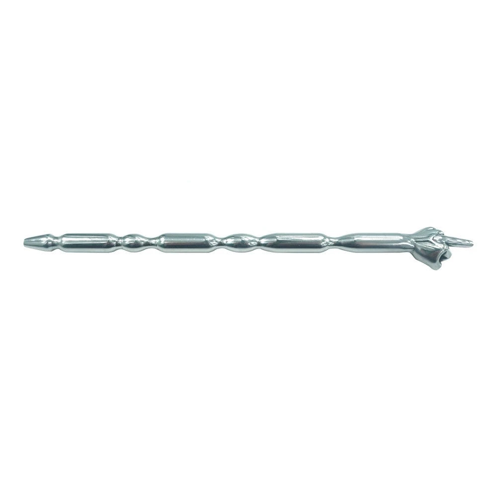 Middle Finger Urethral Sounding Rob - Silver - image 0