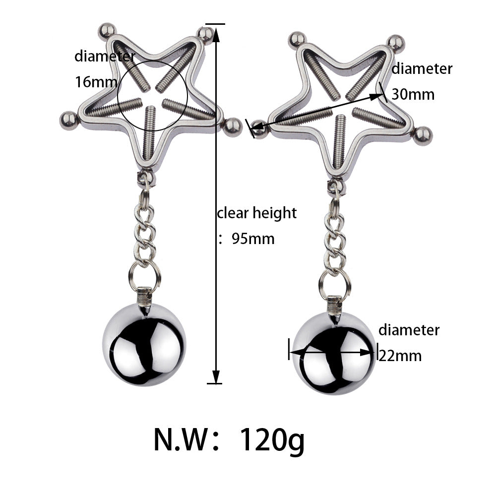 BDSM Star Shape Nipple Clamps Nipple Clips - image 1