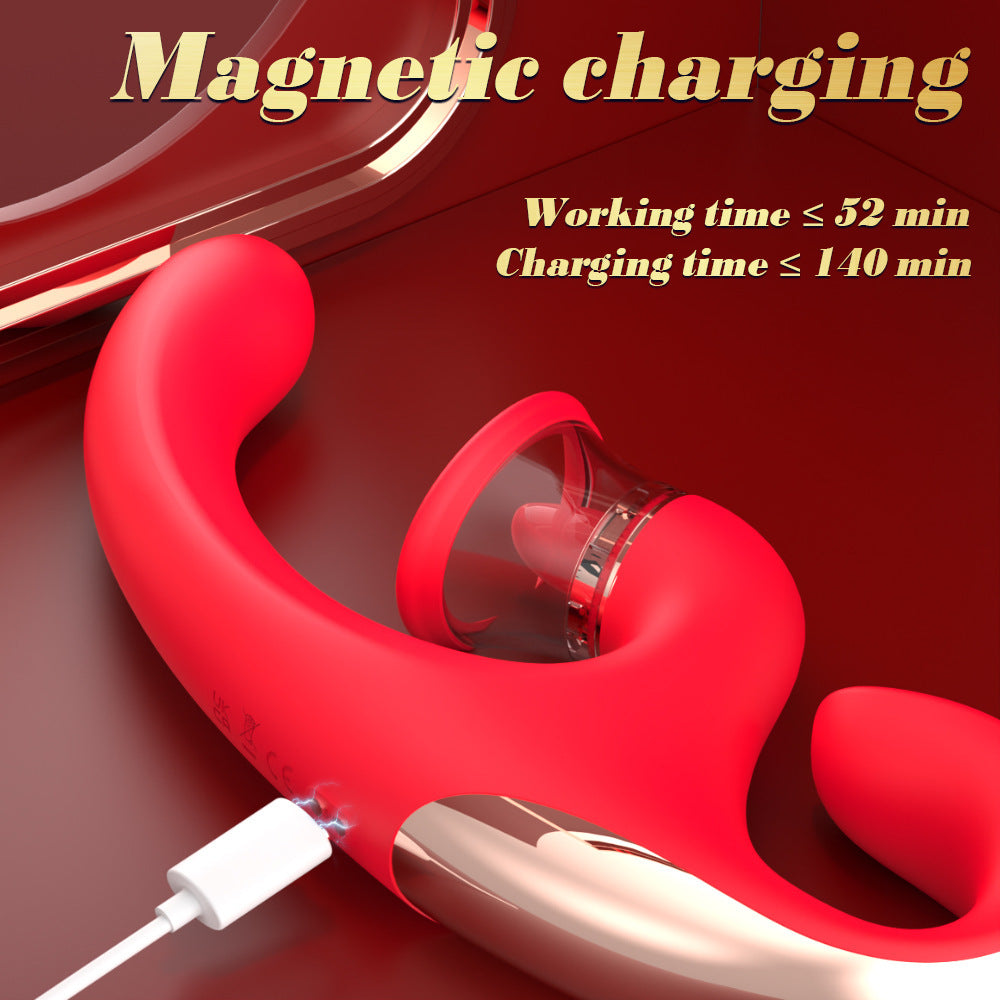 9+9 Dual Stimulation Clitoral Suction & G-spot Vibrator - image 4