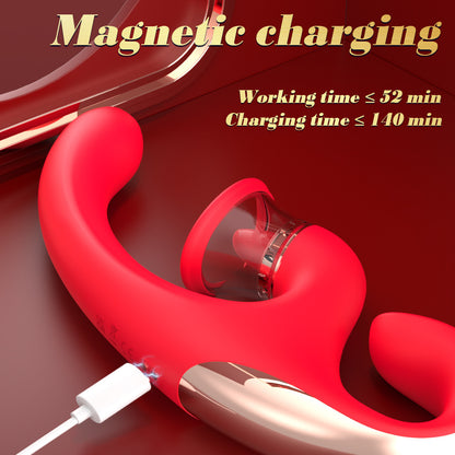 9+9 Dual Stimulation Clitoral Suction & G-spot Vibrator - image 4