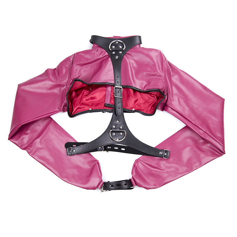 PU Leather Straitjacket Restraint Bondage Fetish Harness - image 2