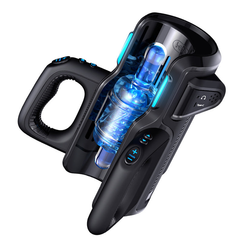 Thrusting-Pro Auto Stroker 10 Modes 10 Speeds 700 Strokes Per Min - Black - image 5