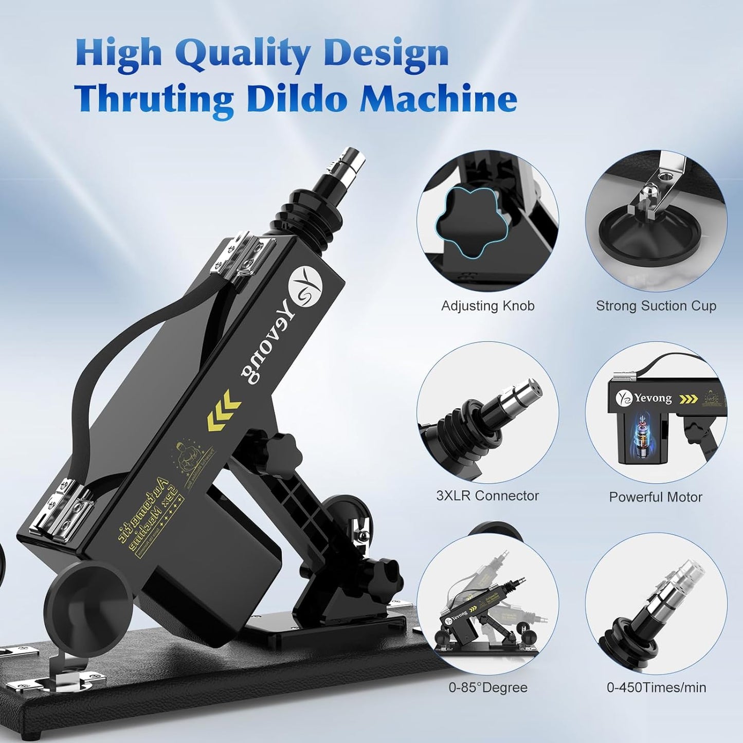 Automatic Sex Thrusting Machine 3XLR Connector Thrusting Dildo - image 3