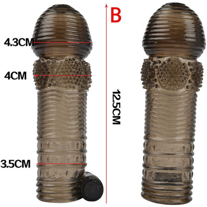 Penis Sleeve Vibrator Penis Extender - B - image 4