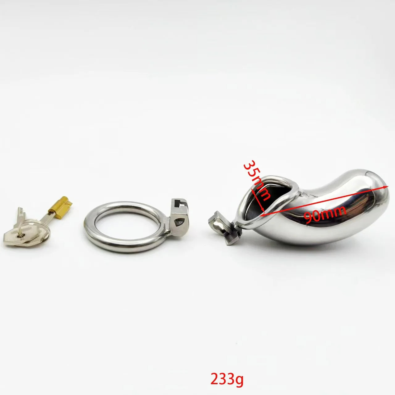 Stainless Steel Long Cylindrical Chastity Cage - image 0