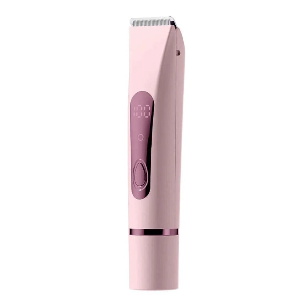 Silky Smooth 2-in-1 Bikini & Facial Hair Trimmer For Women - Pink - image 0