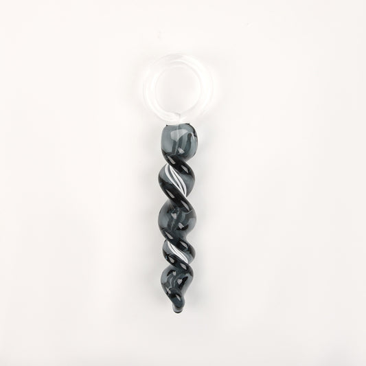 Anal Trainer Crystal Thread Glass Anal Plug - B - image 1